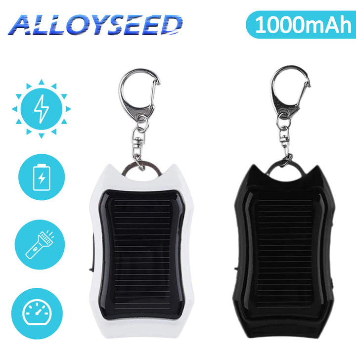 Universelles Mini Solar Ladegerät für Mobiltelefone. Grüne Energie Powerbank für Outdoor, Reisen & Notfall.