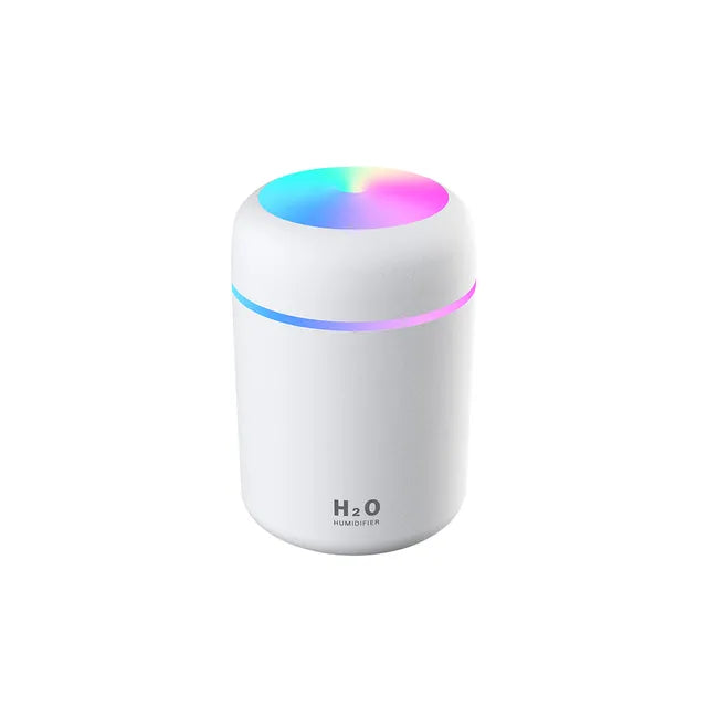 Effizienter Mini Luftbefeuchter mit USB-Anschluss. Vernebelt Wasser für eine frische, befeuchtete Umgebung.