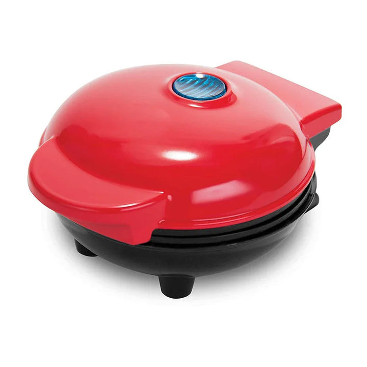 Tragbares, kompaktes Mini Waffeleisen. Platzsparendes elektrisches Küchengerät, perfekt für kleine Küchen und unterwegs.