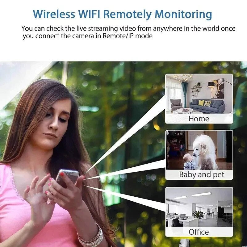 Versteckte Full HD Kamera: Kompakte Mini WLAN Kamera für diskrete Hausüberwachung, ideal zum Heimschutz.