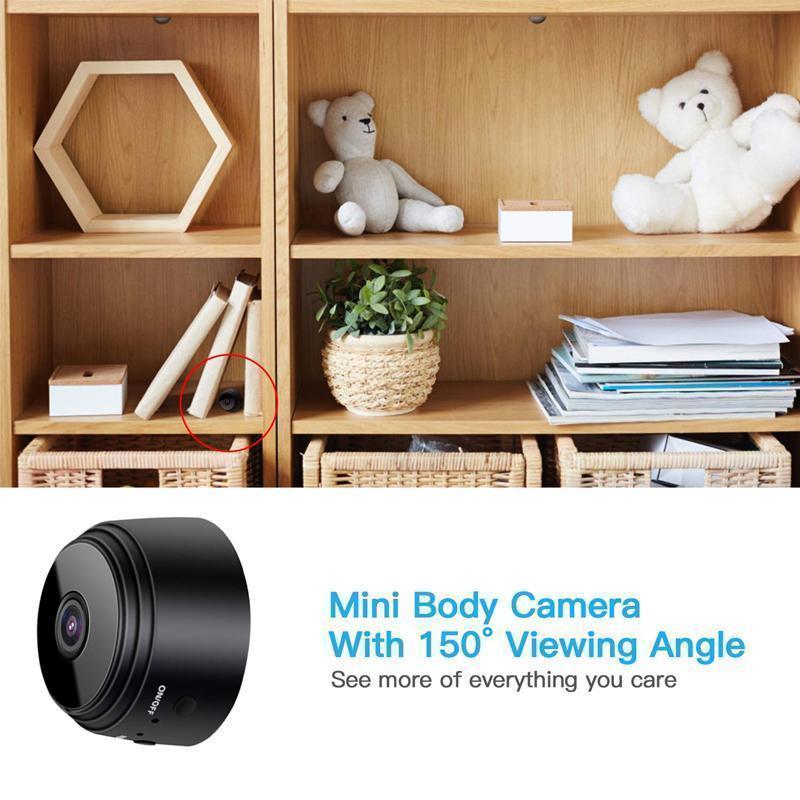 Vielseitige 1080p Mini Kamera, magnetisch befestigbar, ideal als Rückfahrkamera & Hausüberwachung.
