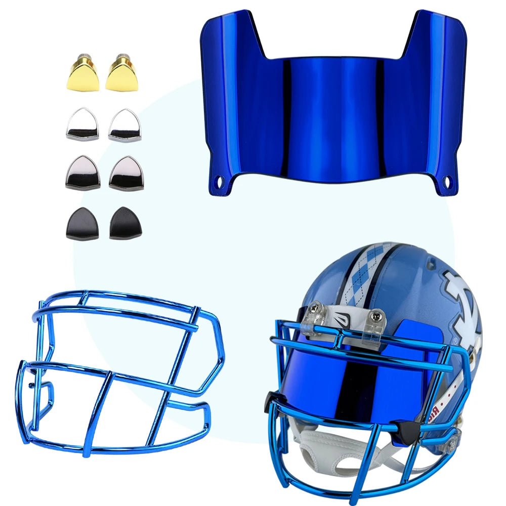 Glänzendes Miniatur Football Helmvisier, Sportdeko für Kollektionen.