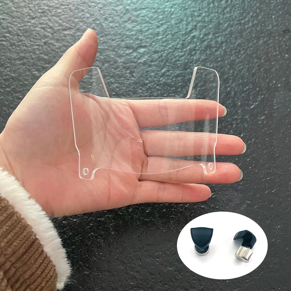 Spiegelndes Miniatur-Helmvisier Football, ideales Zubehör für Sammler.