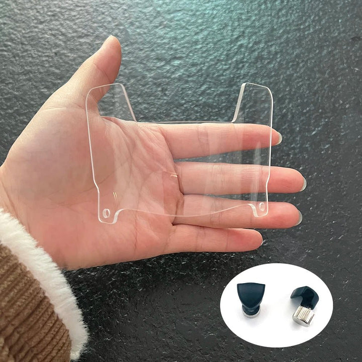 Spiegelndes Miniatur-Helmvisier Football, ideales Zubehör für Sammler.