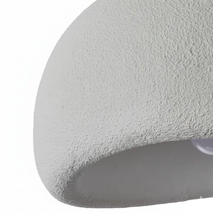 Strukturierte minimalistische Kunstharz Deckenleuchte, eine moderne Lampe für entspannte Schlafzimmer.