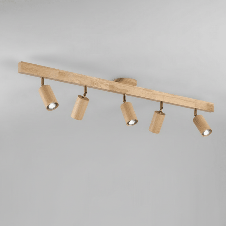 Zeitlose Massivholz LED-Deckenlampe, skandinavisch, für stilvolle Innenbeleuchtung.