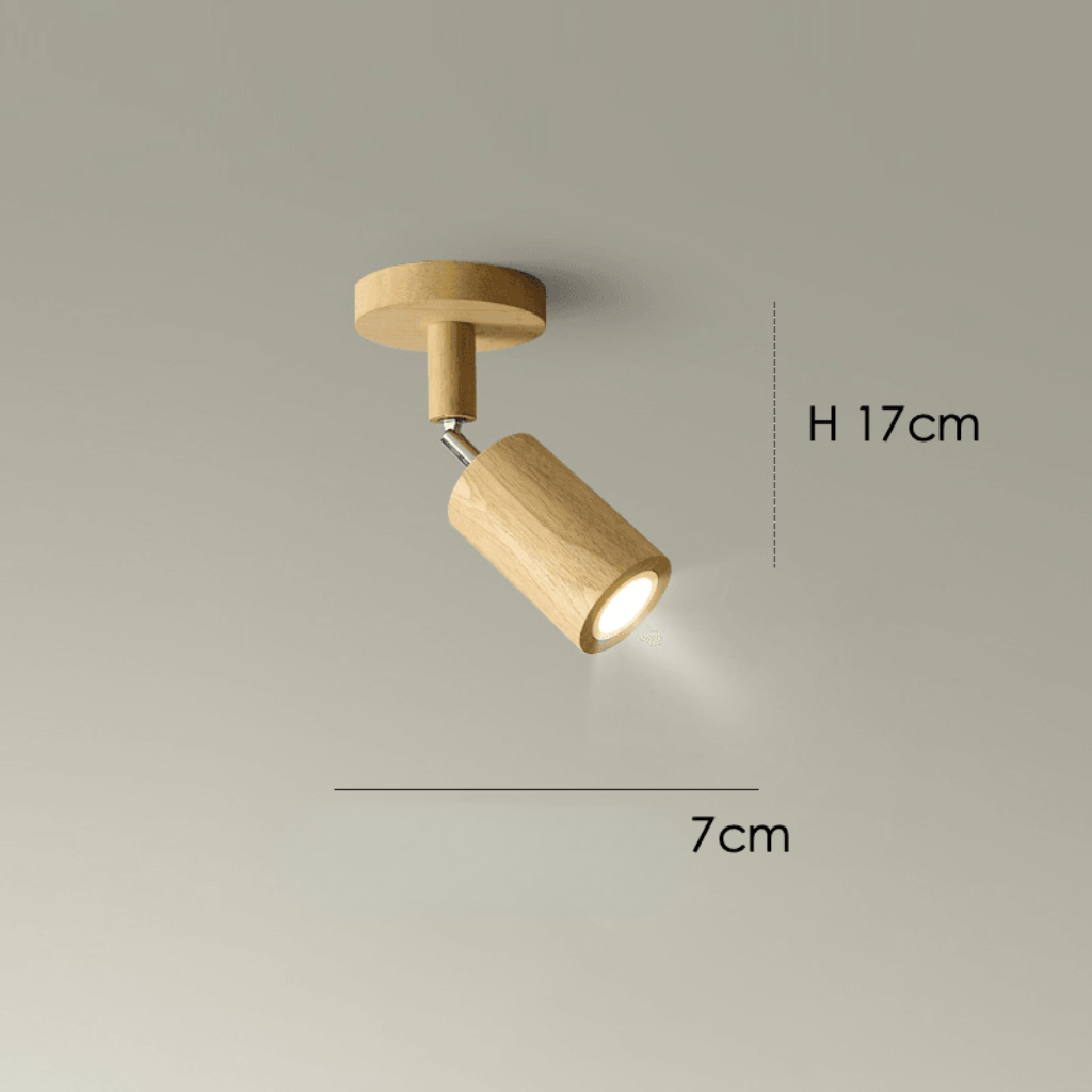 Quadratische Massivholz LED-Deckenlampe, warmweißes Licht, moderne Wohnzimmerleuchte.