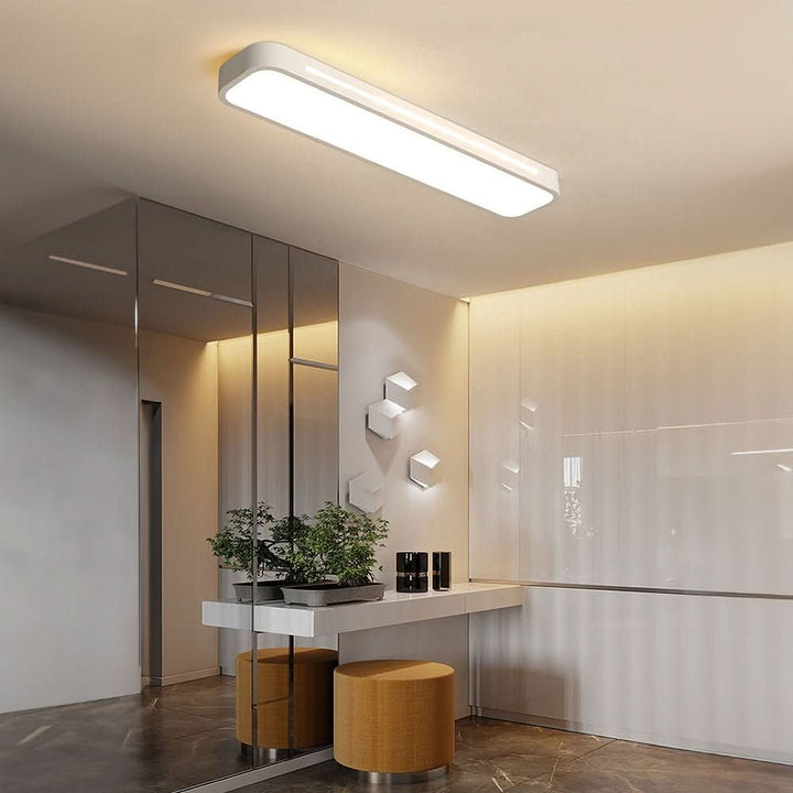 Stilvolle LED Deckenleuchte, moderne Innenbeleuchtung im skandinavischen Design.