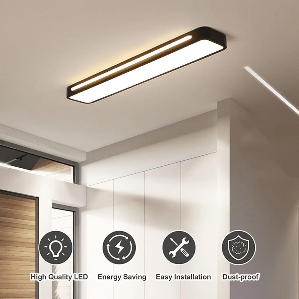 Elegante, energiesparende LED Deckenleuchte, minimalistisch, perfekt für moderne Innenbeleuchtung.