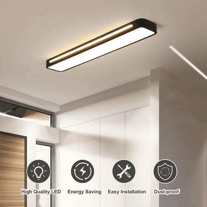 Elegante, energiesparende LED Deckenleuchte, minimalistisch, perfekt für moderne Innenbeleuchtung.