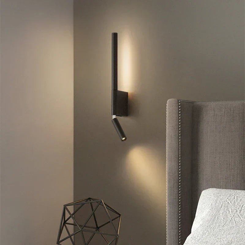 Elegante, minimalistische LED-Wandleuchte; moderne Innenleuchte für stilvolle Flur- und Wohnzimmerbeleuchtung.