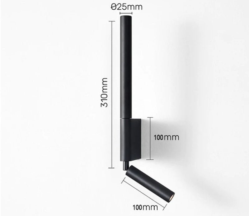 Moderne LED-Wandleuchte im minimalistischen Design, perfekt für zeitgenössische Innenräume; stilvolle Beleuchtung.