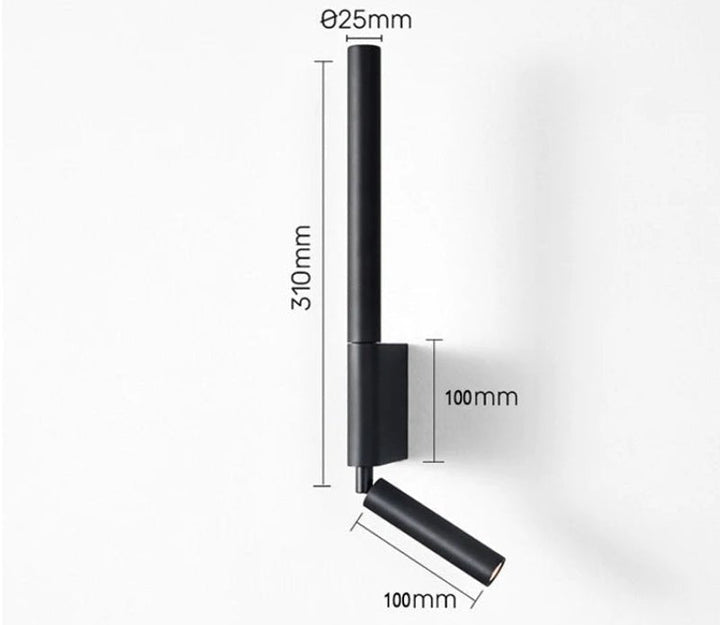 Moderne LED-Wandleuchte im minimalistischen Design, perfekt für zeitgenössische Innenräume; stilvolle Beleuchtung.