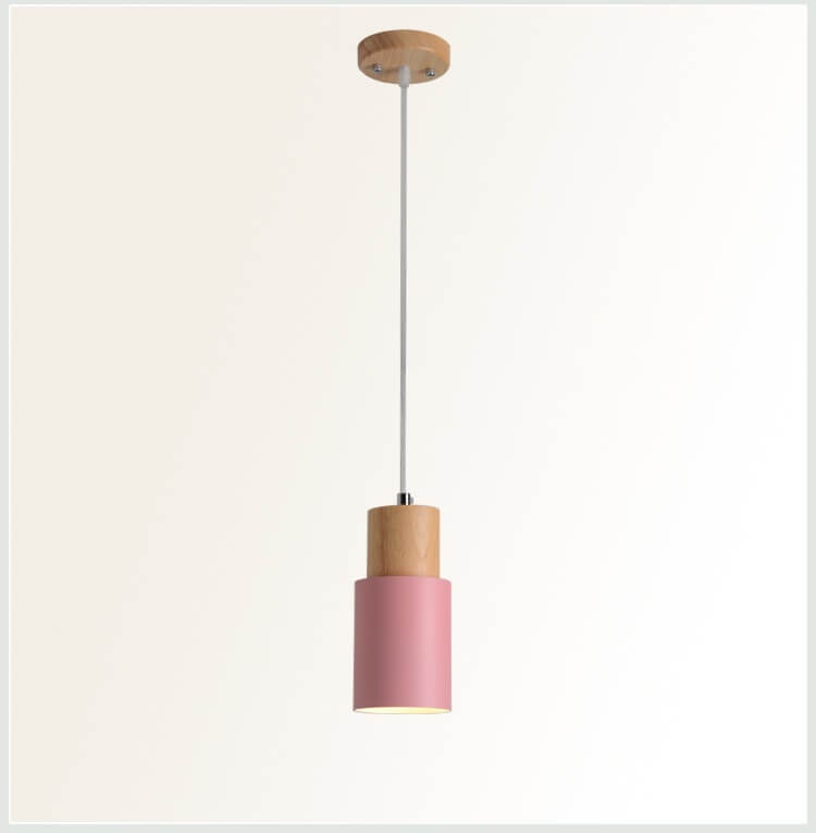 Elegante zylindrische LED-Hängeleuchte, Detailansicht des Aluminium-Gehäuses. Modern & schlank.