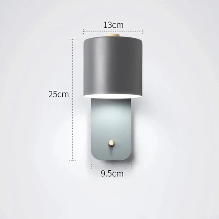 Flexible LED-Wandlampe mit Stecker, minimalistisch, für Schlafzimmer, Wohnzimmer oder Leseecke.