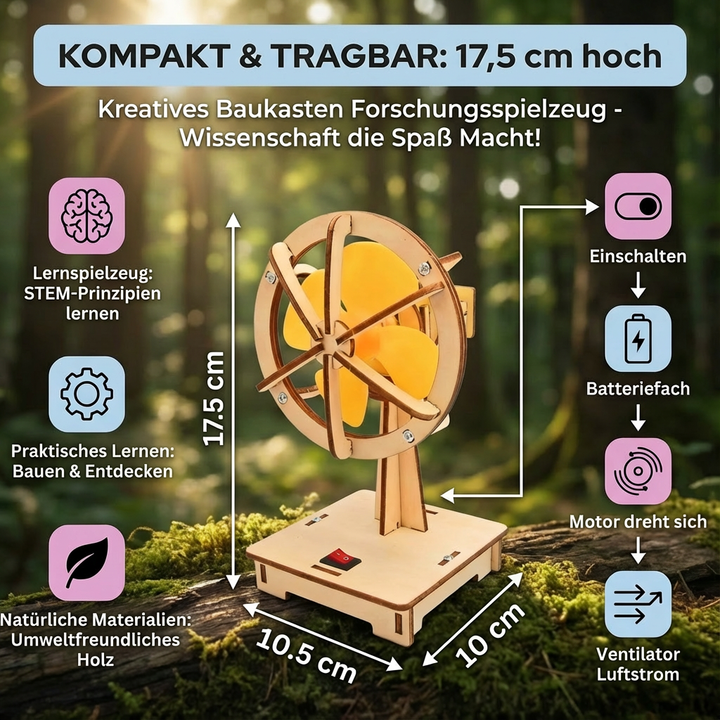 Fröhliche Kinder entdecken gemeinsam physikalische Prinzipien mit dem MINT Lern- und Spielzeug.