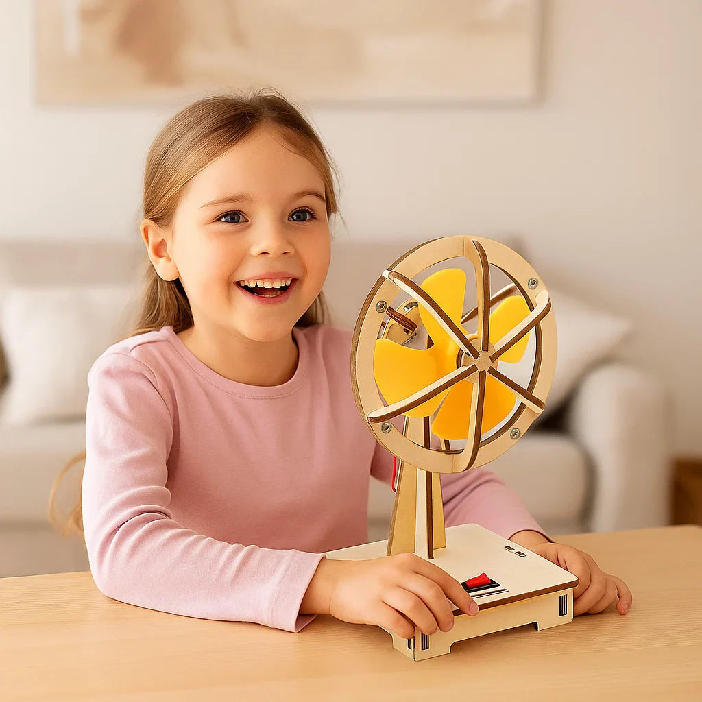 DIY MINT Spielzeug Kit, das Kinder zum Bauen eigener physikalischer Experimente anregt.