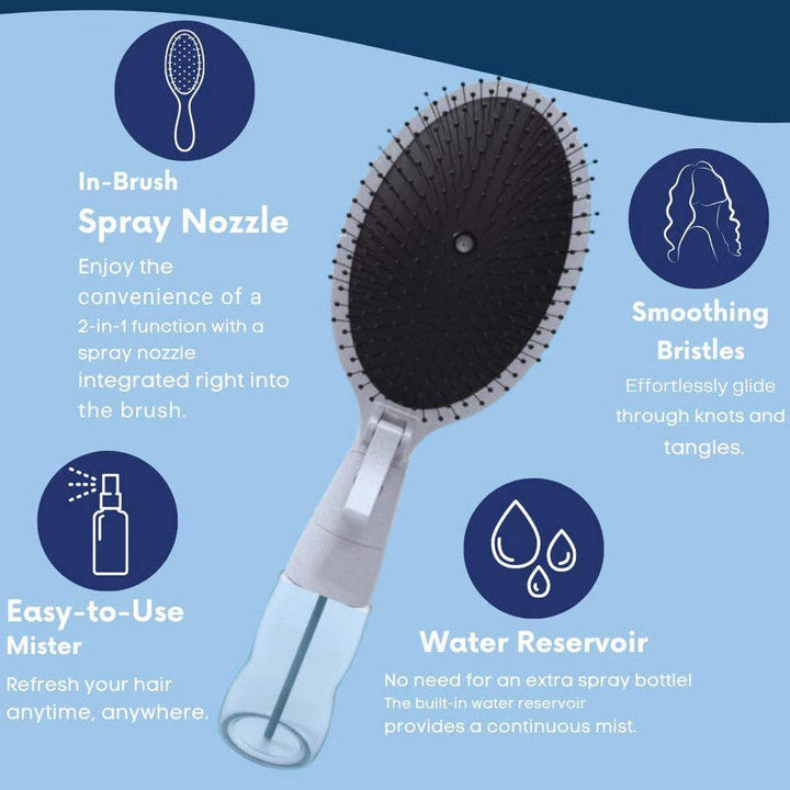 MISTBRUSH Haarzubehör: Innovative Sprühbürste für einfaches Kämmen und hydratisiertes Haar. Ideal für alle.