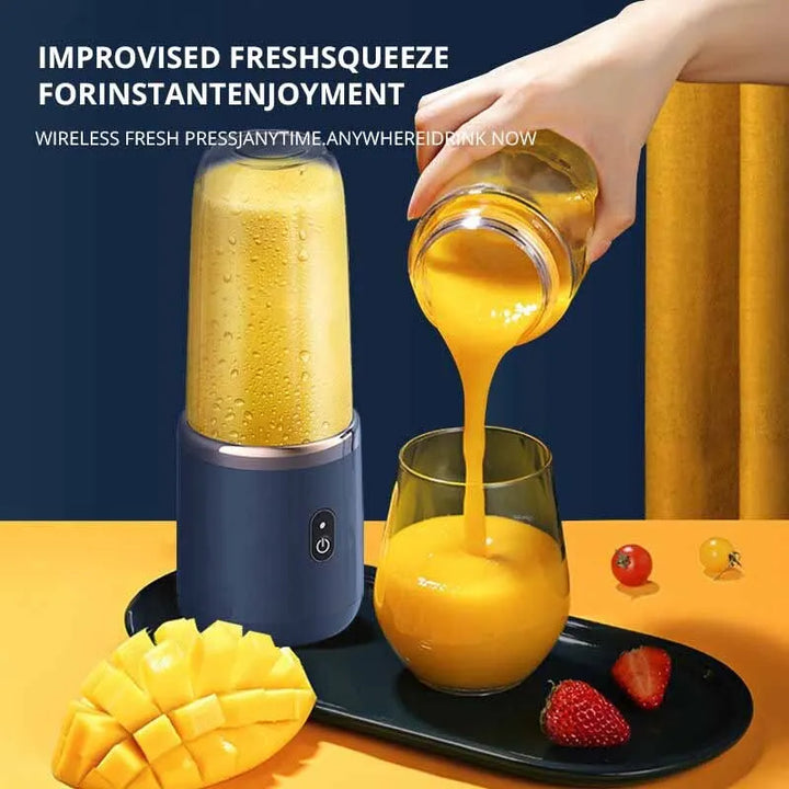 Tragbarer Mini Mixer für Smoothies to-go, perfekt für Reisen, Fitness & Büro.