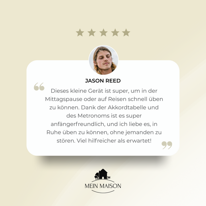 Tragbarer Gitarren-Akkordtrainer für stilles Üben überall, perfekt für Anfänger.