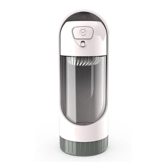 Handliche Wasserflasche mit Napf für Haustiere, perfekt für Spaziergänge und Reisen, hält Ihr Tier hydriert.