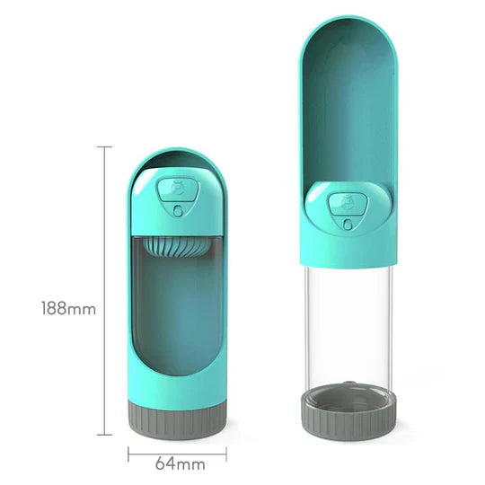 Reise-Trinkflasche mit Filter für Hunde & Katzen, sorgt für sauberes Trinkwasser auf jeder Reise.