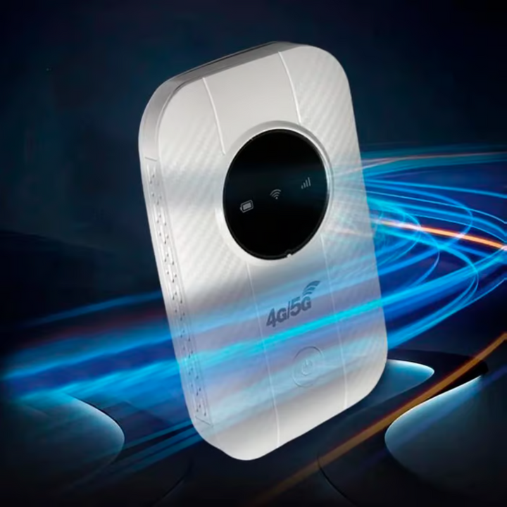 Kompakter Pocket Router; sicheres WLAN auf Reisen, beim Camping, im Zug und in Ferienwohnungen.