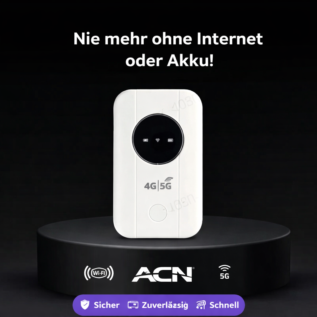 Mobiler Reiserouter für Internet überall, ohne Abo. Perfekt für Camping WLAN und Homeoffice unterwegs.