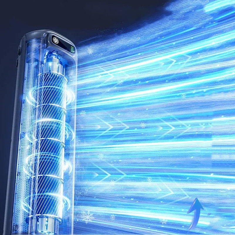 Effektives mobiles Klimagerät & Ventilator für angenehme Abkühlung an heißen Sommertagen.