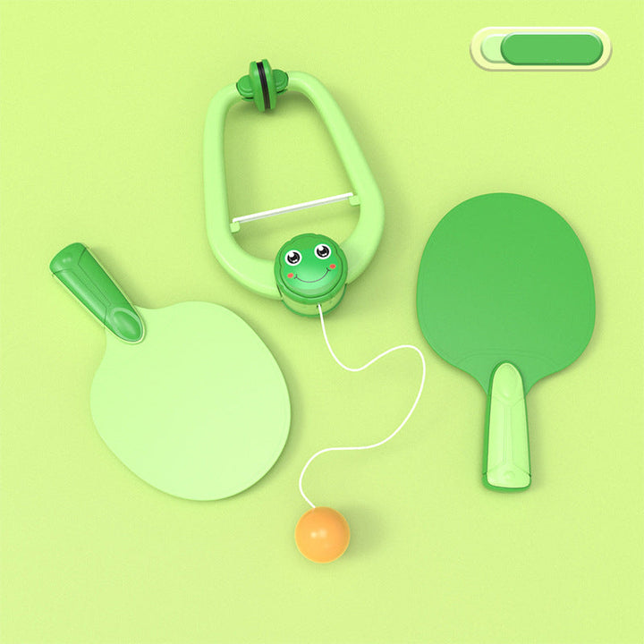 Familienspaß pur: Mobiles Tischtennis-Set verwandelt jeden Türrahmen in ein Spielfeld.