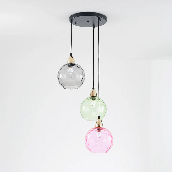 Elegante 3-flammige Pendelleuchte, moderne Clusterleuchte. LED Beleuchtung für Wohn- und Essbereiche.