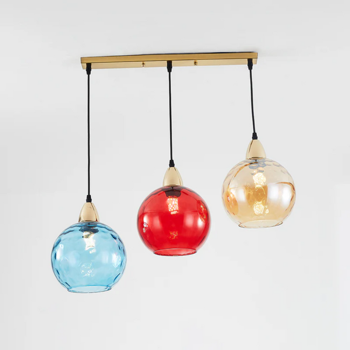 Höhenverstellbare 3-flammige Cluster Pendelleuchte für Esszimmer, moderne LED Designlampe.