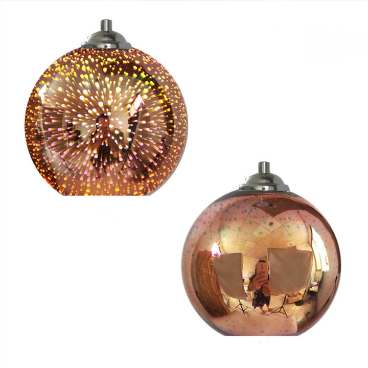 Spektakuläre 3D Feuerwerk Deckenleuchte, farbenfrohe Glaslampe für moderne Lichtakzente.