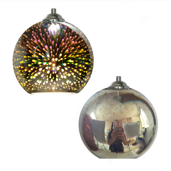 Hochwertige Glas Pendelleuchte mit lebendigem 3D Feuerwerk Design, schafft ein besonderes Lichtgefühl.