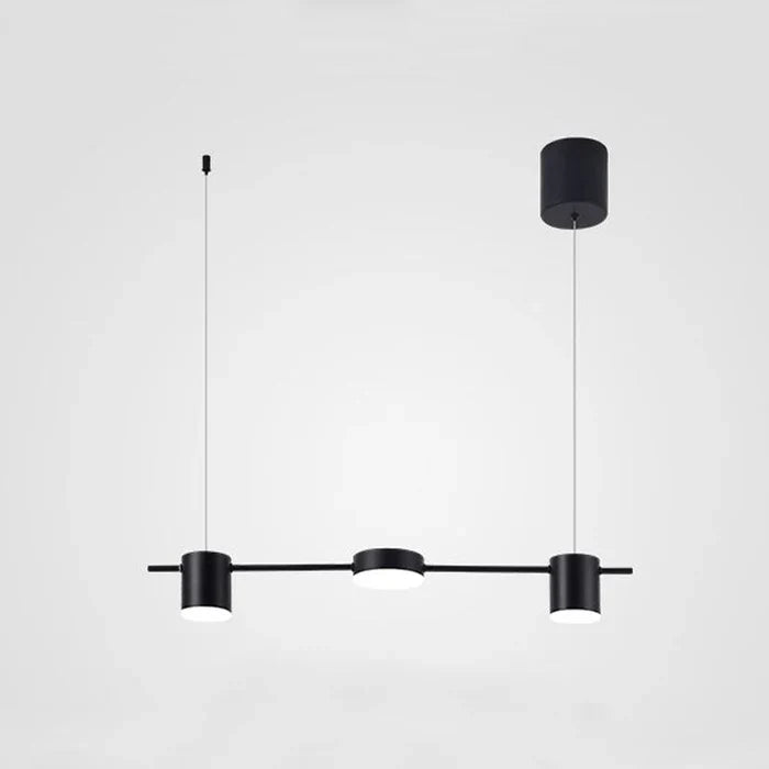 Elegante moderne Aluminium Pendelleuchte, ideal als Esszimmer- oder Wohnzimmerlampe.