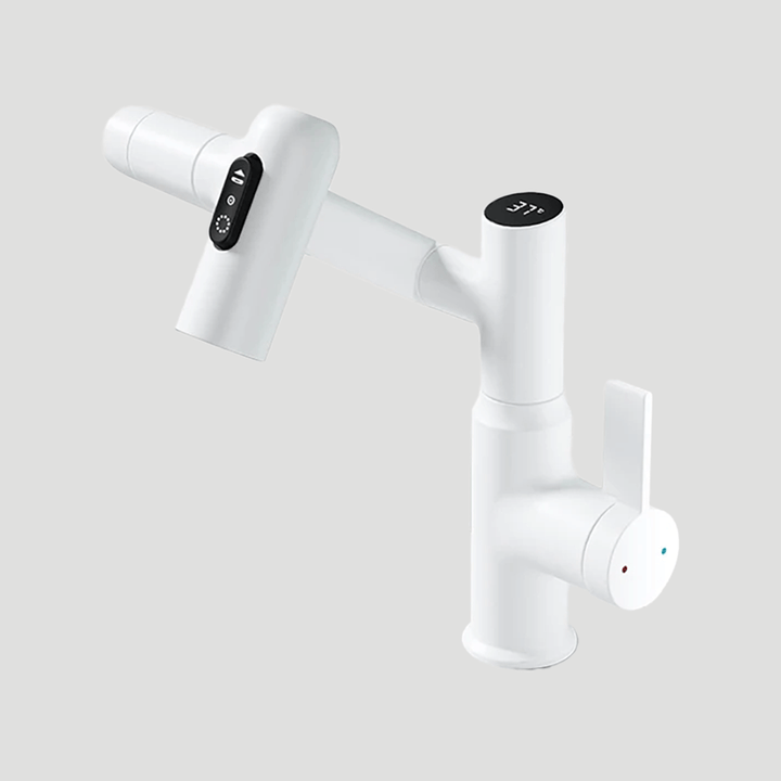 Ergonomische, höhenverstellbare AQUATWIST 360° Küchenarmatur, modern und langlebig für stilvolles Wohnen.