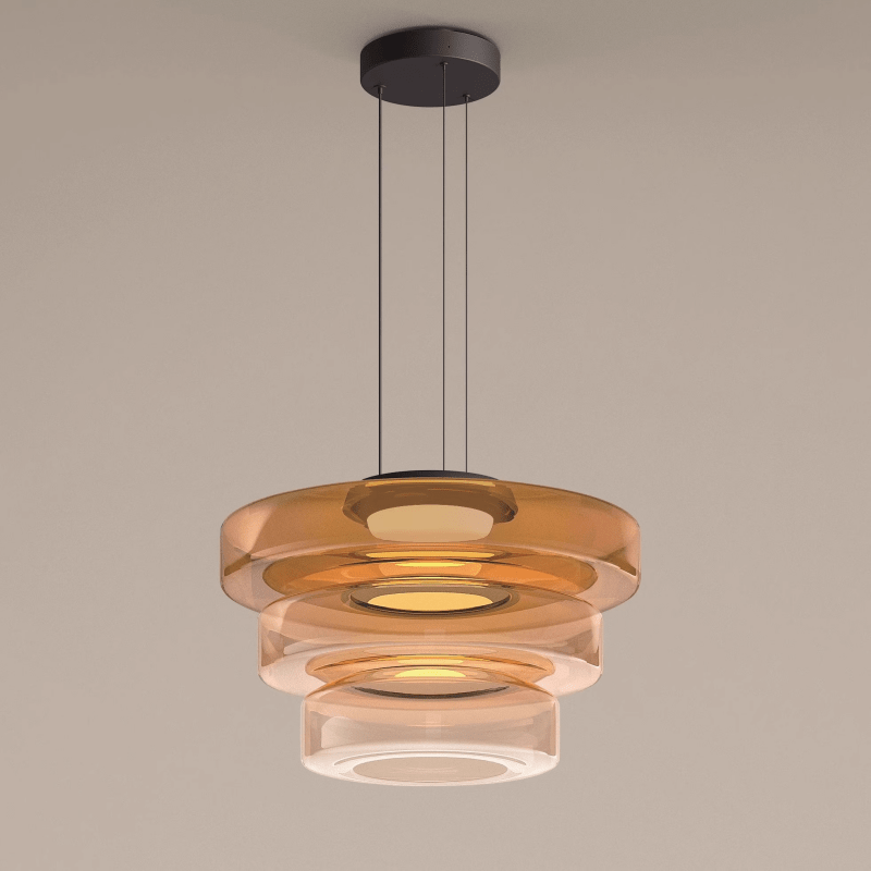 Moderne AuroraSphere Glas-Hängeleuchte im Bauhaus-Stil. Perfekt für Wohn- & Esszimmer.