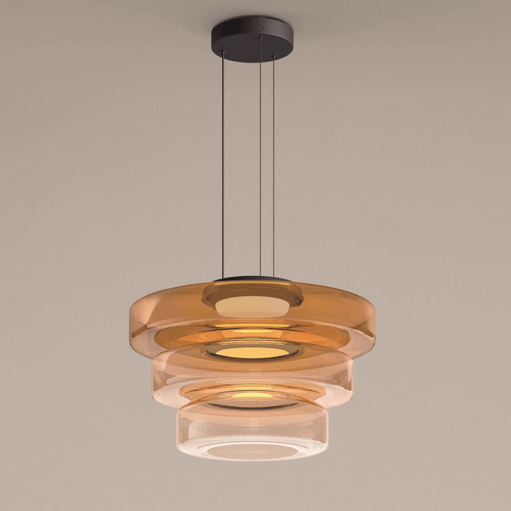 Moderne AuroraSphere Glas-Hängeleuchte im Bauhaus-Stil. Perfekt für Wohn- & Esszimmer.