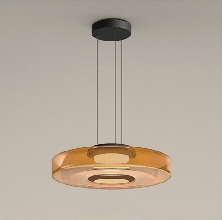 AuroraSphere Glas-Pendelleuchte. Moderne Ästhetik & funktionale LED Beleuchtung im Bauhaus Design.