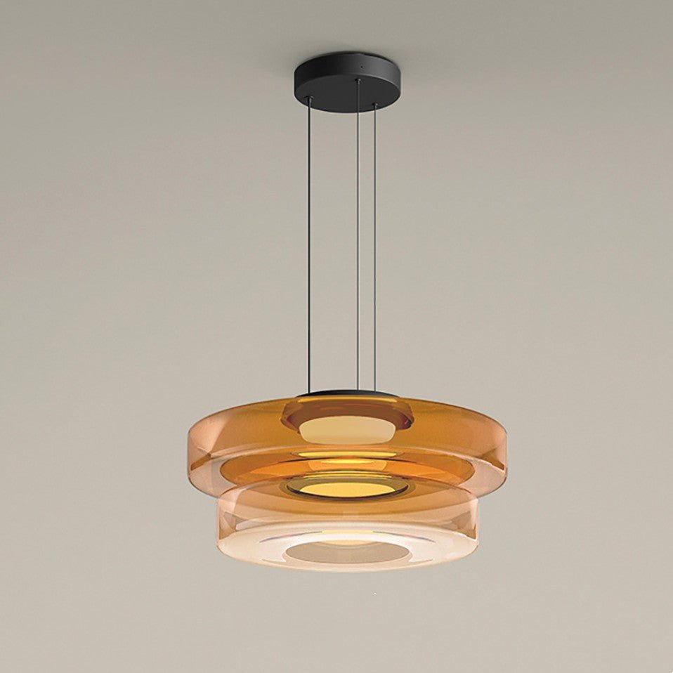 Transparente Glaslampe AuroraSphere. Eine stilvolle Bauhaus-Hängeleuchte für jeden Raum.