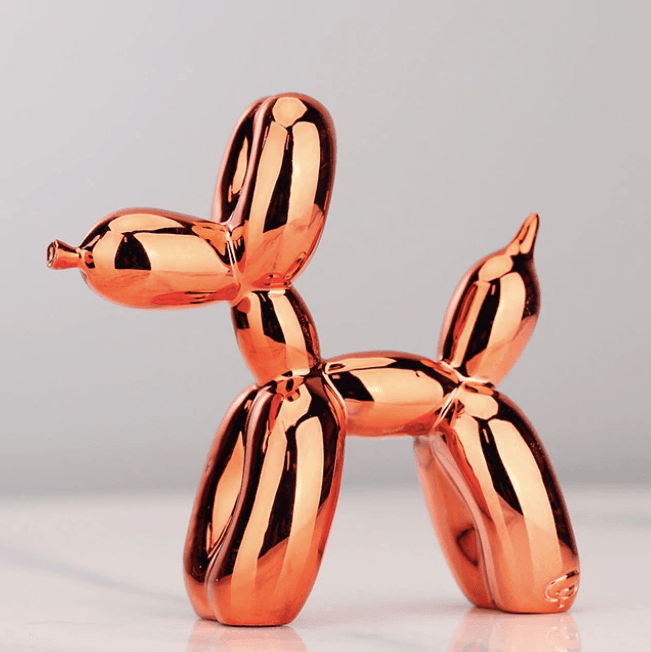 Stylische Harz Ballonhund Skulptur als einzigartiges Geschenk oder moderne Dekoration für Büro und Wohnzimmer.