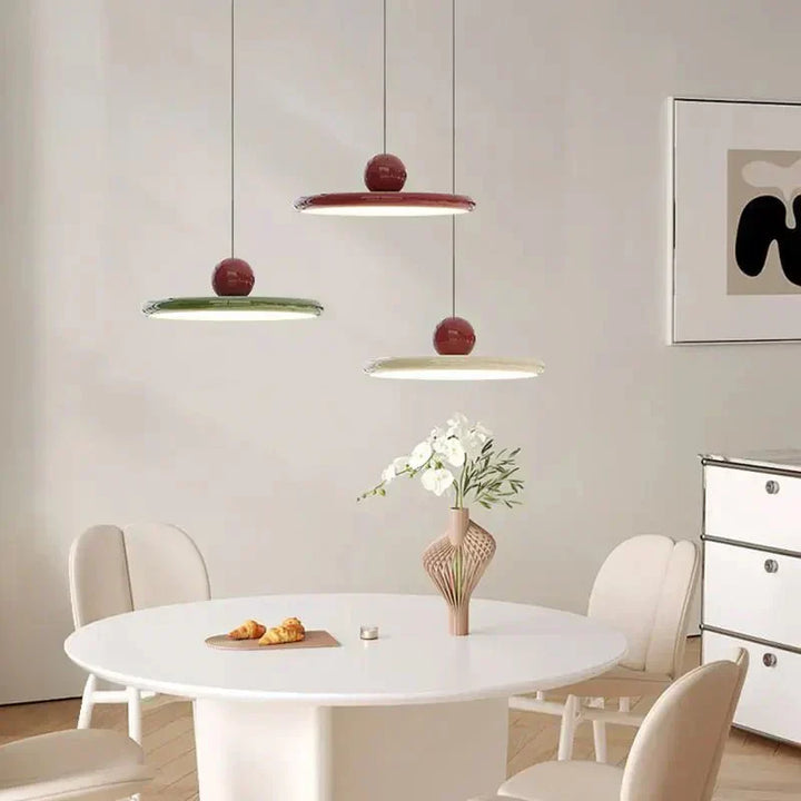 LunaBau Bauhaus Glas-Pendelleuchte. Moderne Hängelampe für Wohnzimmer, Schlafzimmer & Esszimmer. Stilvolle Beleuchtung.
