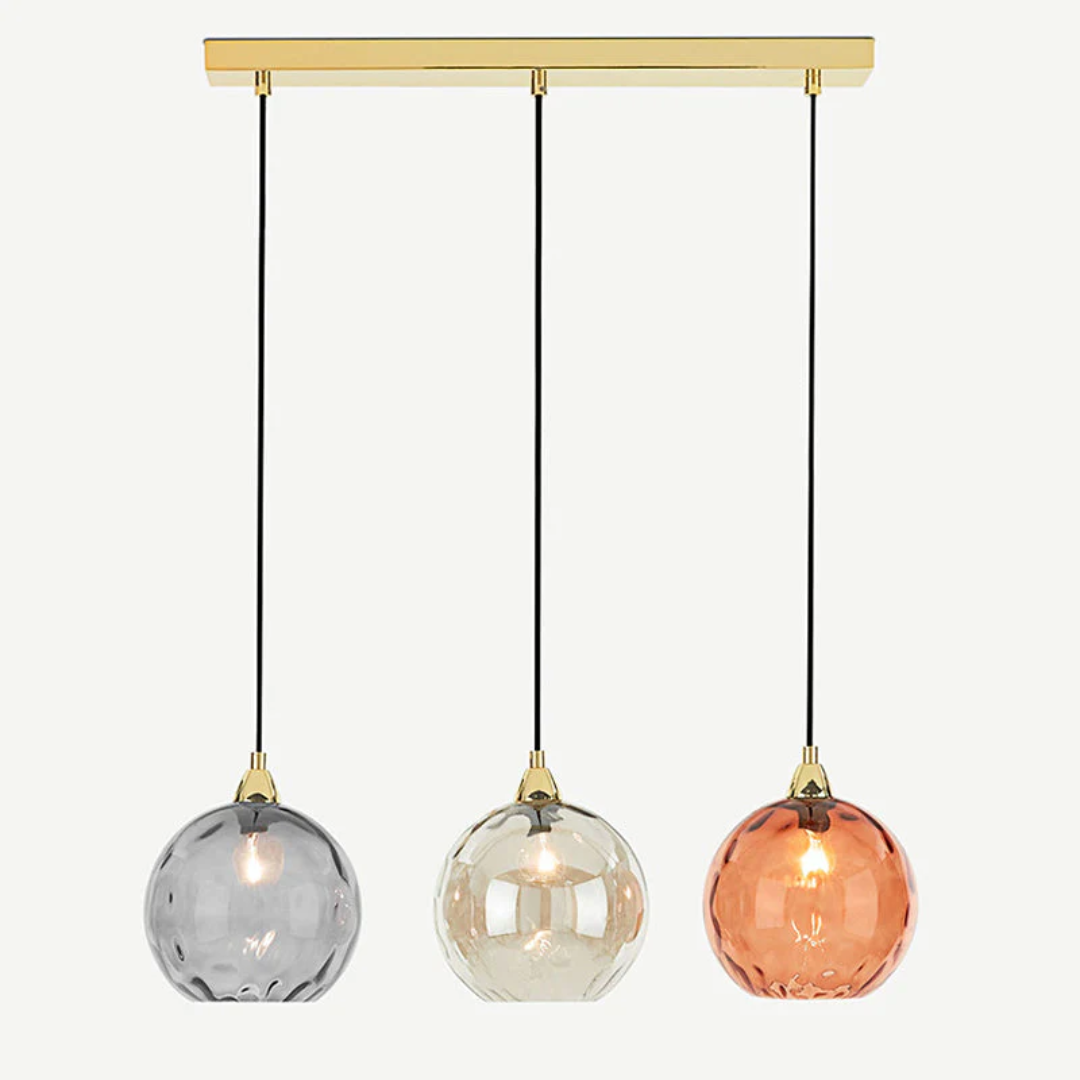 Cascade 3-flammige Cluster Pendelleuchte. Moderne Designlampe für stilvolle Einrichtung.