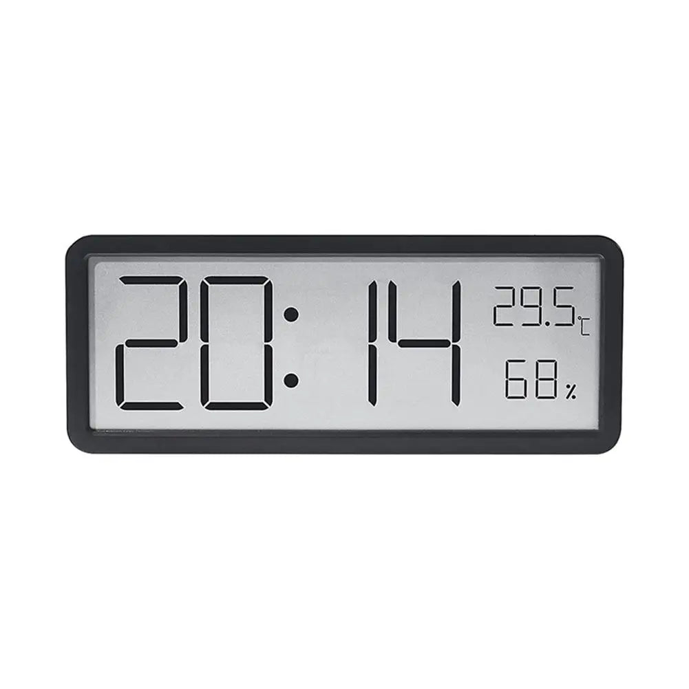 Multifunktionale digitale Uhr TimeGlow mit Wecker, Thermometer, Hygrometer & dimmbarer Anzeige für Wohnzimmer & Büro.