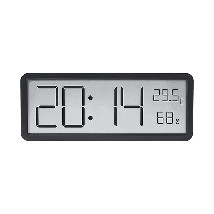 Multifunktionale digitale Uhr TimeGlow mit Wecker, Thermometer, Hygrometer & dimmbarer Anzeige für Wohnzimmer & Büro.