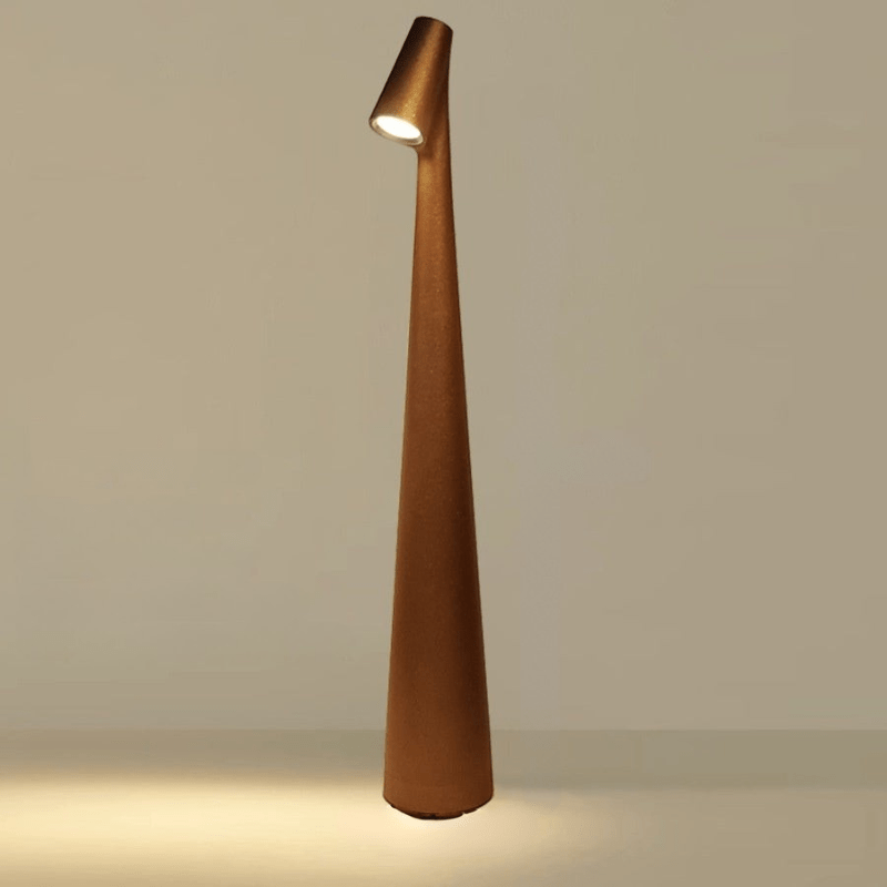 Elegante moderne Design LED Tischlampe, dimmbar, perfekt für Ambiente Licht im Wohnzimmer.