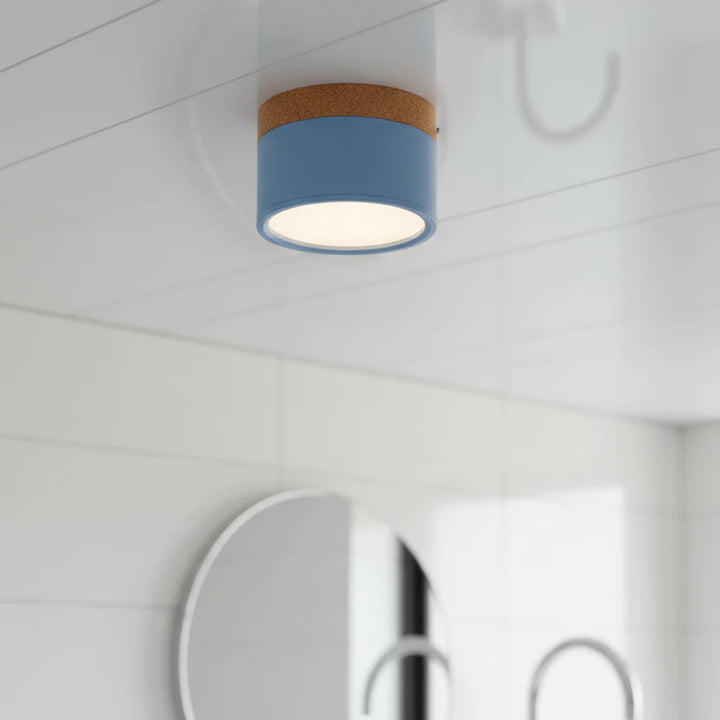 Moderne dimmbare LED Deckenleuchte Holzdesign. Energiesparende Beleuchtung für Wohnzimmer, Schlafzimmer & Flur.