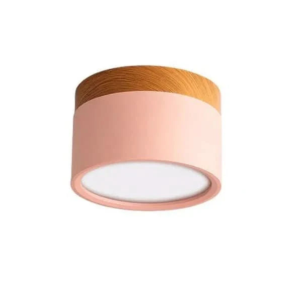 Nordic moderne LED Deckenleuchte Holzdesign, dimmbar. Energiesparend für Schlafzimmer & Flurbeleuchtung.