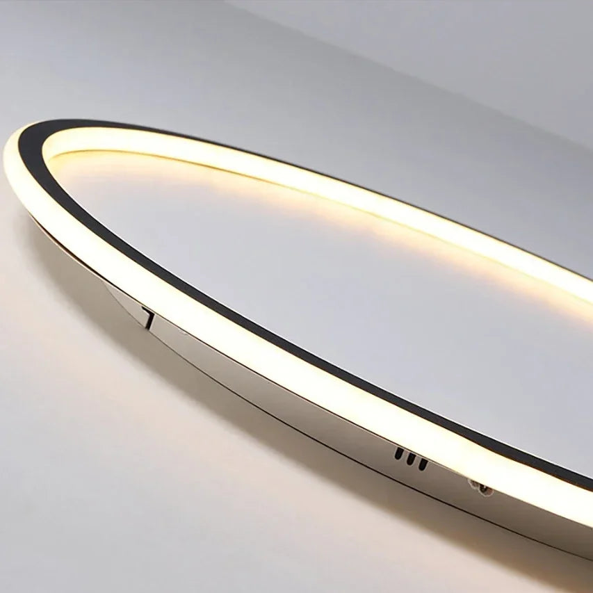 Skandinavische dimmbare LED Deckenleuchte, stilvoll, schafft einladende Innenbeleuchtung.