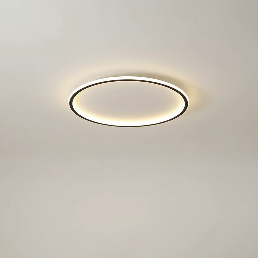 Dimmbare LED Deckenleuchte, stilvoll, modern, ideal für ein gemütliches Wohnambiente.